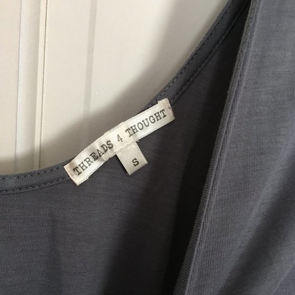 Threads 4 Thought Benatar Long Sleeve Dress Gray - Picture 6 of 7